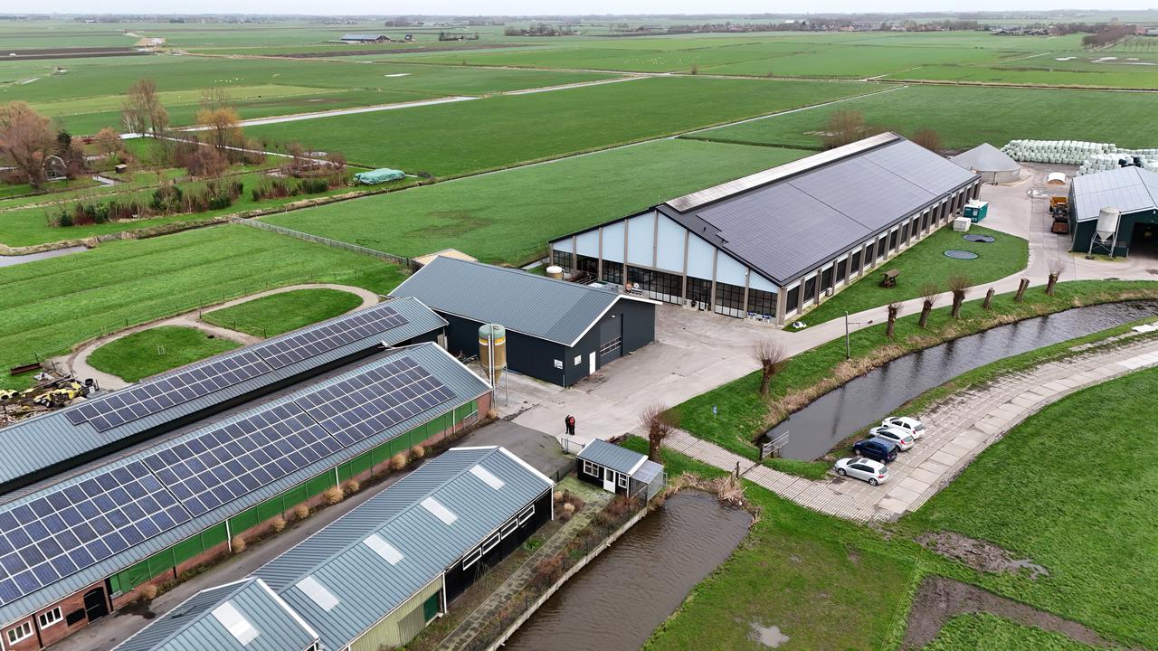 Boerderij met zonnepanelen