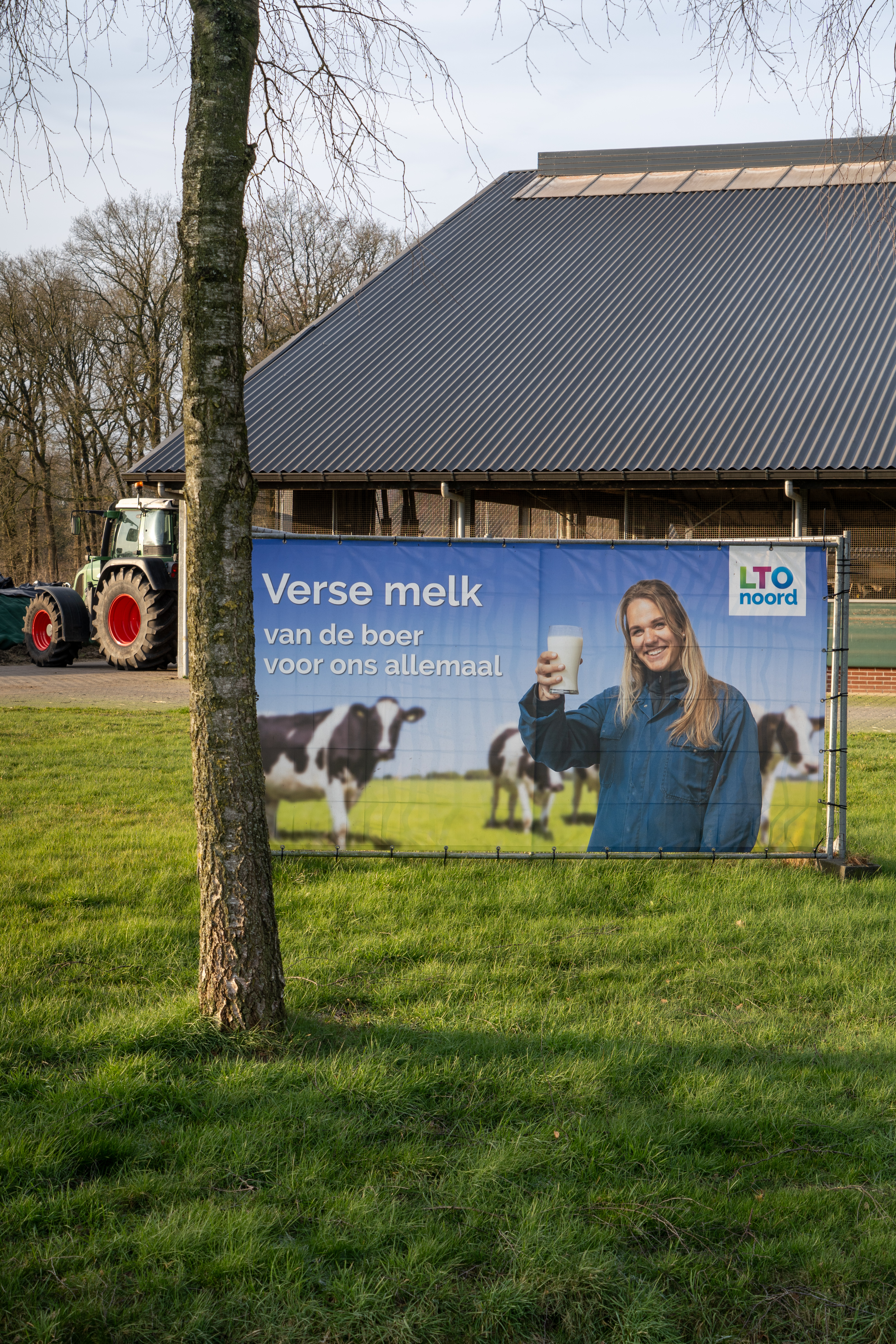 LTO Noord spandoek melkveehouderij van de Allemaal-campagne