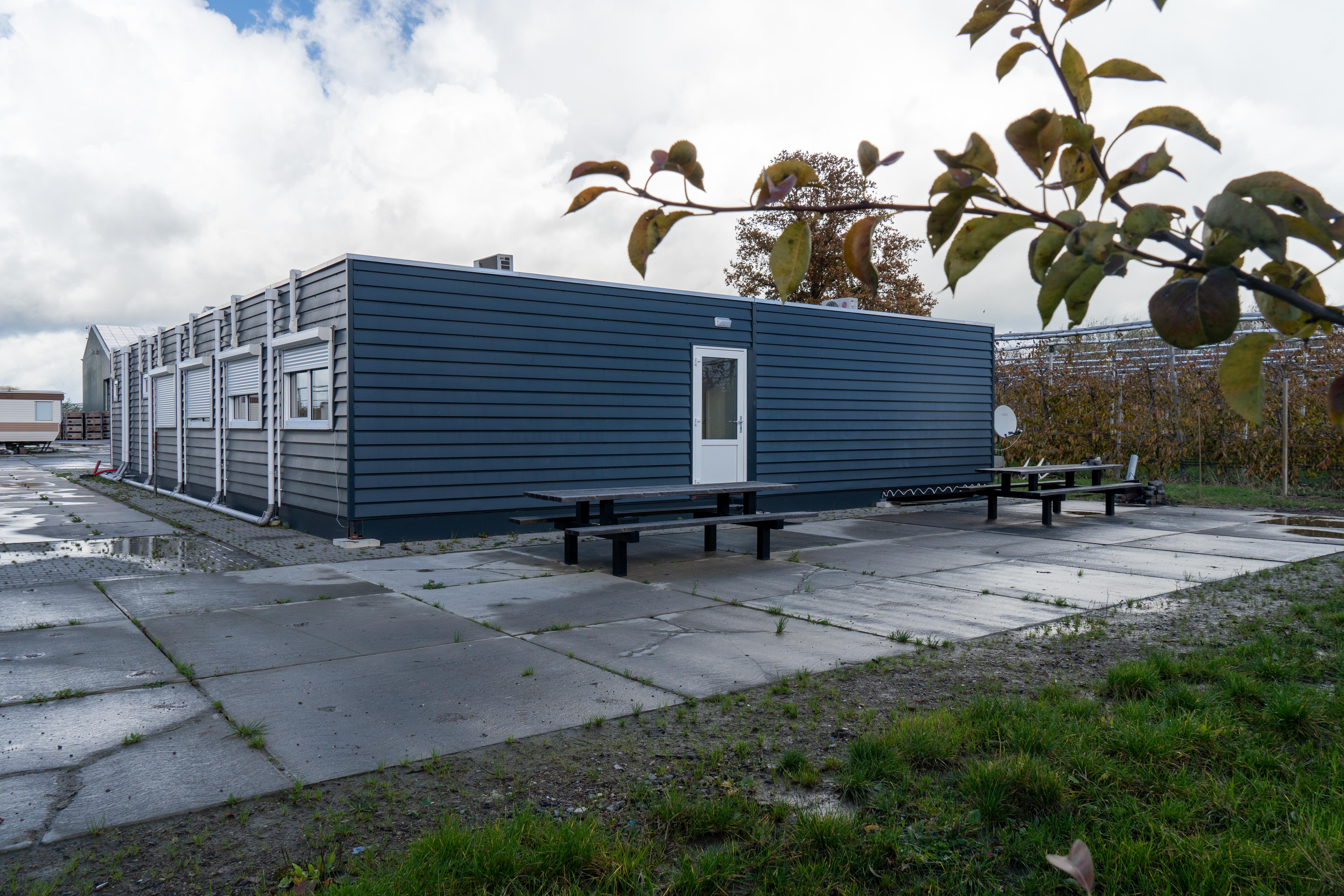 Huisvesting in een boomgaard