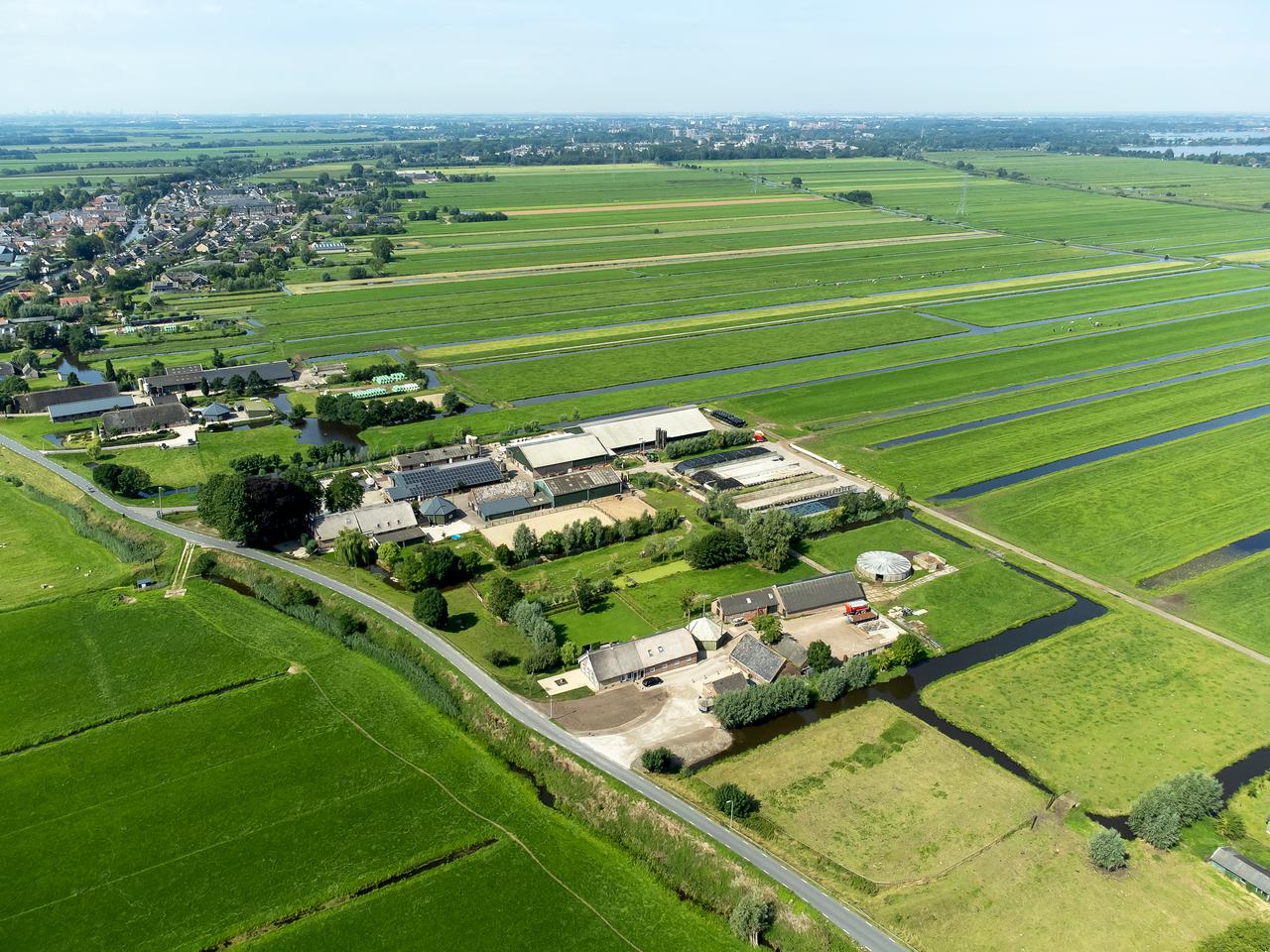 luchtfoto van het groene hart