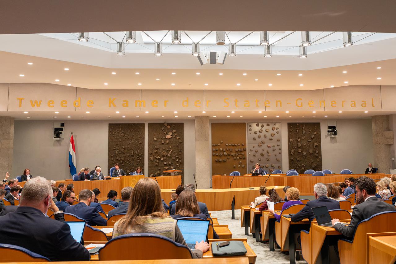 Overzicht van de Tweede Kamer der Staten Generaal met vak K